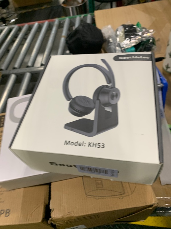 Photo 1 of (Upgraded Version) Wireless Headset, Bluetooth Headset with Noise Cancelling Microphone, Best Headphones with Mic Mute & USB Dongle for PC/Computer/Laptop/Cell Phones/Remote Work/Call Center