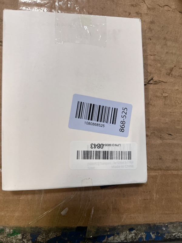 Photo 1 of [1000 PCS] Transparent Sticky Notes, 6 Sizes Clear Sticky Notes Pads, Waterproof Self-Adhesive Translucent Sticky Notes for Annotating Books, See Through PET Notes for School & Office