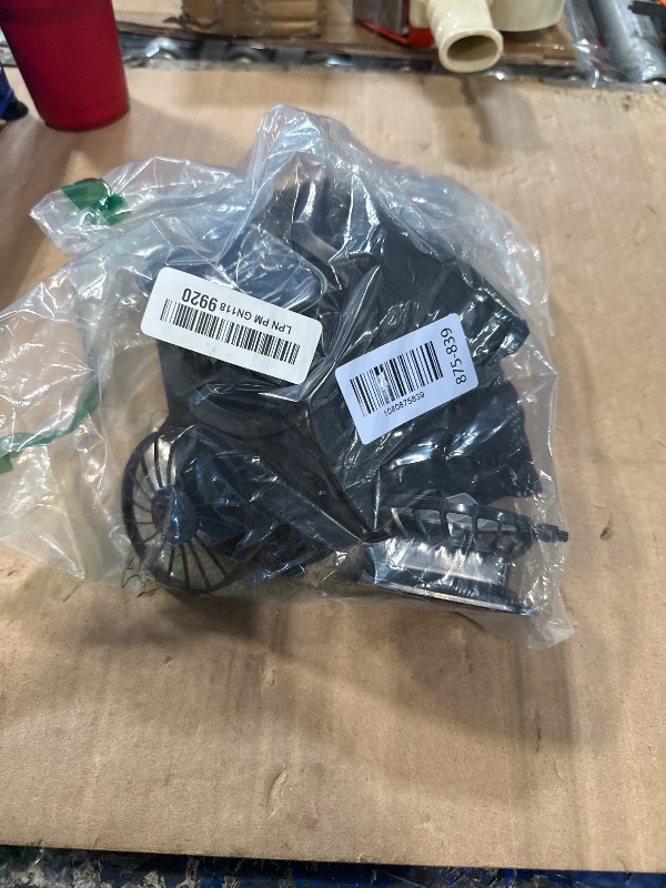 Photo 1 of ***BROKEN, SOLD FOR PARTS*** Solar Panel Powered Fan Built in Wide Brim Outdoor Fishing Hat USB Solar Charging,2-in-1 UPF 50+ Wide Brim Sun Hat,for Camping Hiking Beach Summer Safari Black