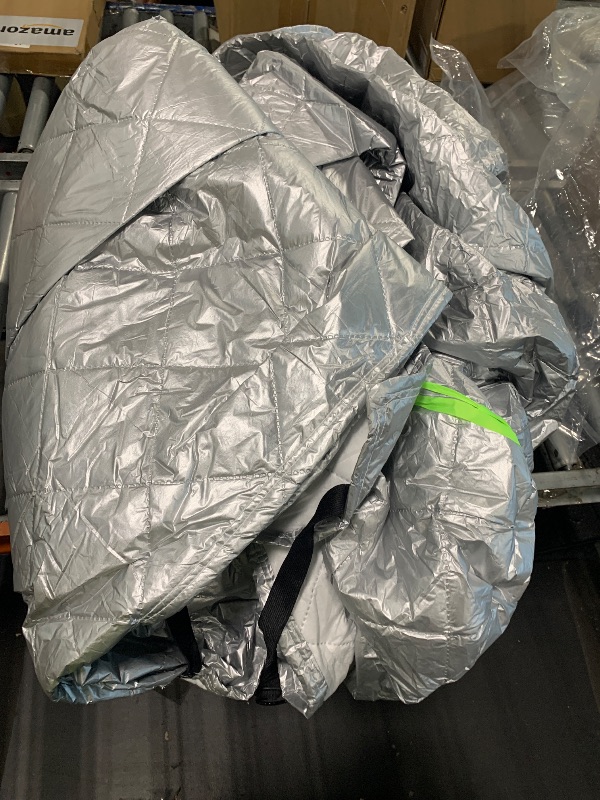 Photo 1 of ***SIMILAR***Hail Protector Car Cover, 7 Layers Waterproof Heavy Duty Car Covers for Automobiles, All Weather Anti-Hail UV Protection Snowproof Outdoor 15.4LBS Full Cover, Universal Fit SUV 201" to 206"(Silver)