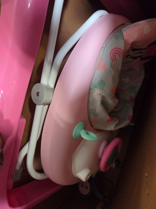 Photo 1 of ***VERY DIRTY*** Bright Starts Disney Baby Minnie Mouse Forever Besties 2-in-1 Baby Activity Walker - Easy Fold Frame and Removable -Toy Station, 6 Months and up