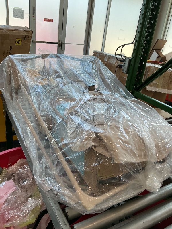 View 2 of [MISSING PARTS] Graco Slim Spaces Compact Baby Swing, Space Saving Portable Bay Swing with Height Adjustable Legs & Soft Toys, Reign