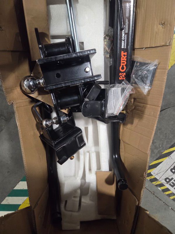 Photo 1 of ****FACTORY SEALED****VEVOR Sway Control Weight Distribution Hitch, 1,500 lbs Capacity, Trailer Hitch Kit with 2-Inch Solid Steel Shank, 2-5/16 Inch Alloy Steel Ball, Powder-Coated Load Leveling, Black