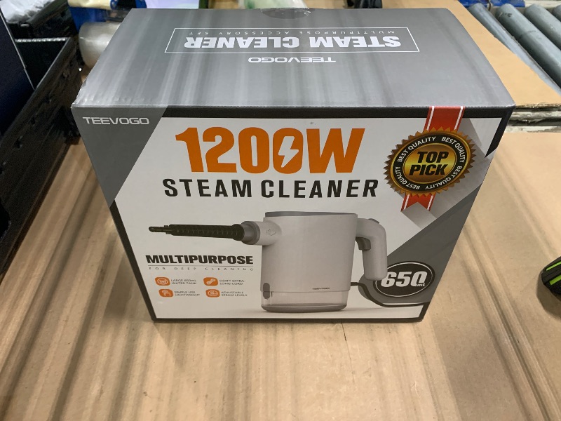 Photo 1 of ***BROKEN, SOLD FOR PARTS*** Handheld Steam Cleaner for Home, 3s Instant Heat Pressurized Steamer with 650ML Long-Lasting Tank – Lightweight Portable for Kitchen, Grout, Pet Stains, Couch, Car, Bathroom, Tile, Oven, BBQ Grill