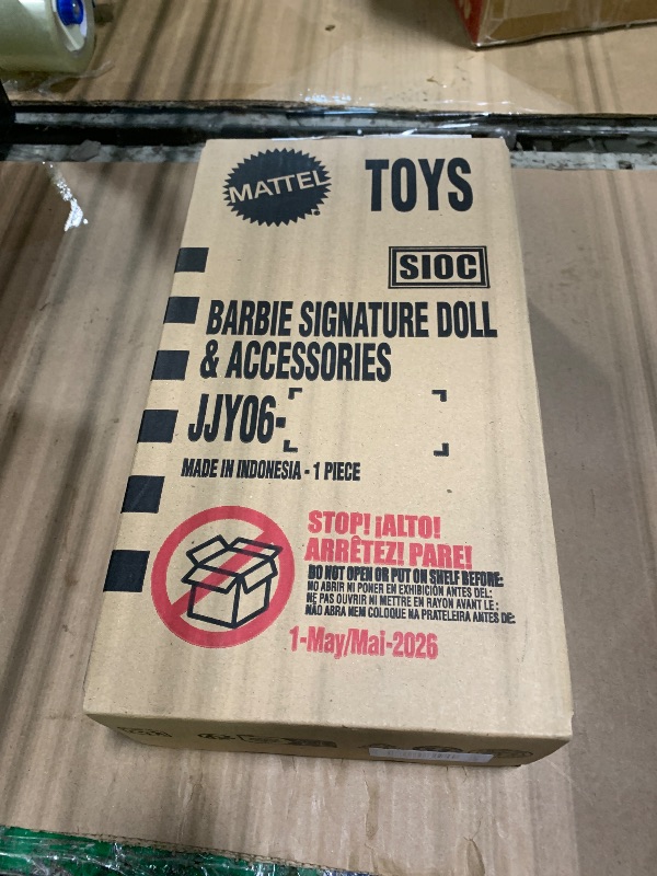 Photo 1 of *** NEW FACTORY SEALED *** Barbie Signature Doll, Miley Cyrus Posable Collectible in Faux Leather Outfit with Hood and Heels