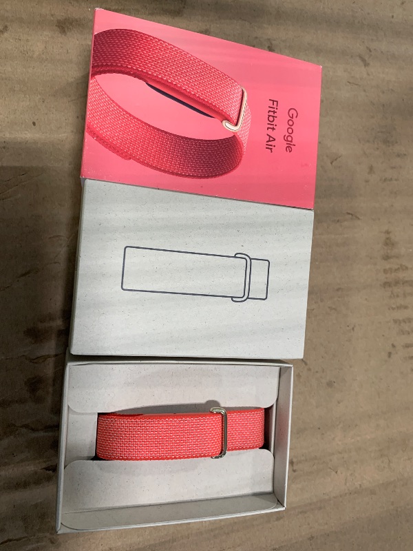 Photo 1 of ***PINK *** Google Fitbit Air - Screenless Activity Tracker with Fitness, Heart Rate, and Sleep Tracking - Personalized AI-Powered Coaching - Up to 7 Days’ Battery Life - Works with iOS and Android - Berry