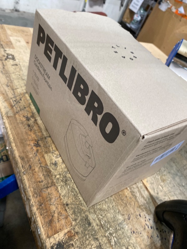 Photo 1 of **ITEMS FACTORY SEALED** PETLIBRO Cat Water Fountain, Cordless Pet Water Fountain Battery Operated, 2.5L/84oz Dockstream Water Fountains for Cats Indoor, Cat Fountain with Stainless Steel Tray, Easy to Clean BPA-Free