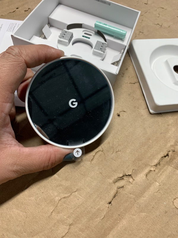 Photo 1 of ***ACCOUNT LOCKED***PARTS ONLY***
Google Nest Thermostat - Smart Thermostat for Home - Programmable Wifi Thermostat - Snow