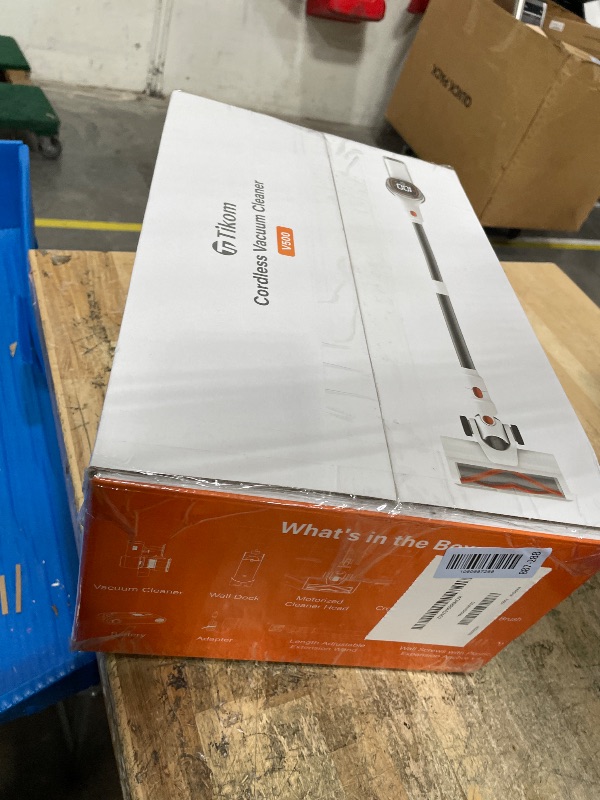 Photo 1 of **FACTORY SEALED**  Tikom V500 Cordless Vacuum Cleaner for Home, 40000Pa/450W Stick Vacuum with LED Touch Screen, Charging Wall Dock, Anti-Tangle, Lightweight Handheld Vacuum for Pet Hair, Hard Floor, Carpet