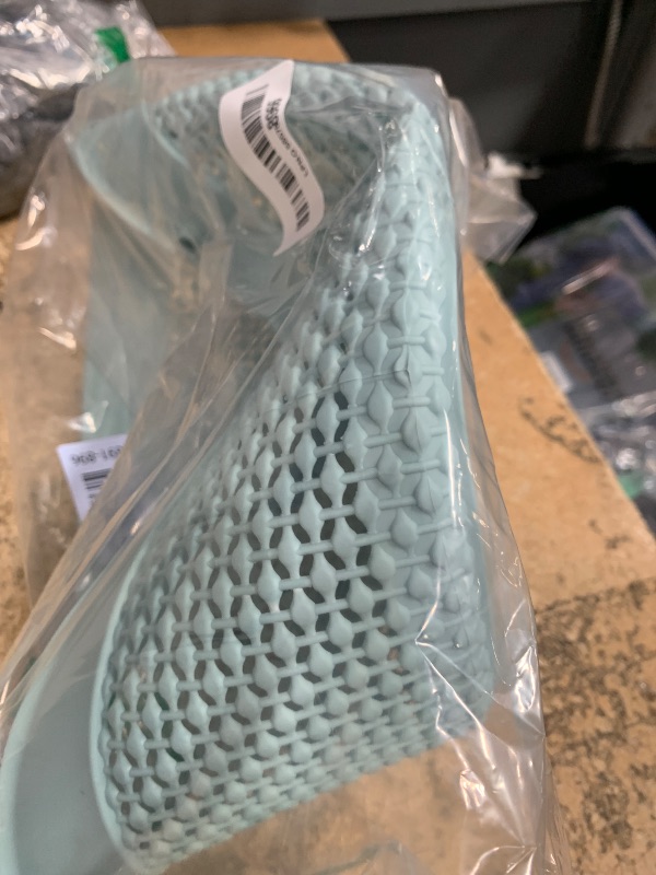 Photo 1 of ***MISSING HANDLES***
rejomiik Portable Plastic Shower Caddy Basket with Handles, Blue