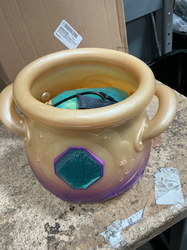 Photo 1 of **PARTS ONLY** Cream Tea Magic Mixies Magical Misting Cauldron with Interactive 8 inch Blue Plush Toy and 50+ Sounds and Reactions, Multicolor