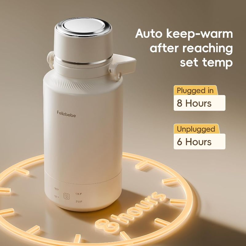 Photo 1 of
33.8 Oz/1000mL Portable Electric Kettle,304 Stainless Steel Travel Kettle Electric,4 Temp Settings with Holding Heat,600W Fast Boiling Water with Auto Shut-Off and Boil Dry Protection