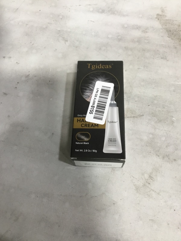 Photo 1 of *4/5/2029* Tgideas Hair Dye Cream Comb with Natural Plant Extract, Root Touch Up Hair Color, Ammonia Free for Men & Women, Easy No Mix Gray Coverage, No Bleaching, All Types, Natural Black, 2.8Oz, 1 Kit