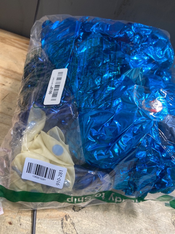 Photo 1 of ***HEAVILY USED MISSING ITEMS***
Blue Birthday Balloon Set for Boys & Girls – 80PCS Party Decorations with Number “8” Balloon, Blue & White Balloons, Confetti, Star Foils, Ribbon, Balloon Strip & HAPPY BIRTHDAY Banner (8)