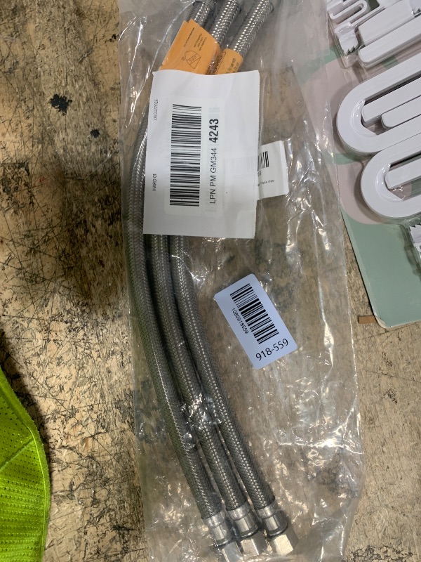 Photo 1 of [10-Pack] PROCURU 16-Inch x 3/8" Comp x 1/2" FIP Faucet Hose Connector, Stainless Steel Braided Supply Line, Certified Safe (9SF16-10P)
