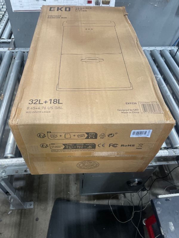 Photo 1 of 32L + 18L Stainless Steel Kitchen Garbage Bin