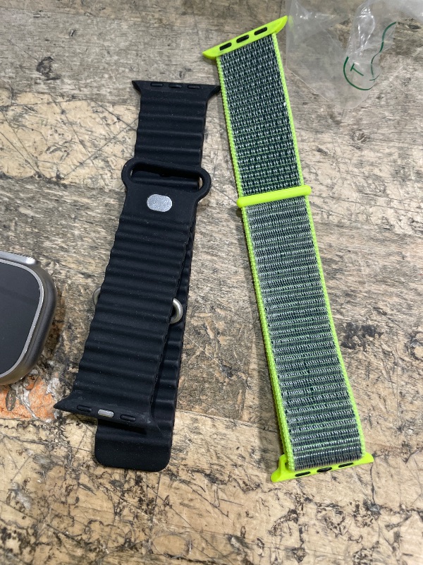 View 6 of *** LOCKED TO PREVIOUS OWNER *** Apple Watch Ultra [GPS + Cellular 49mm] Titanium Case with Midnight Ocean Band