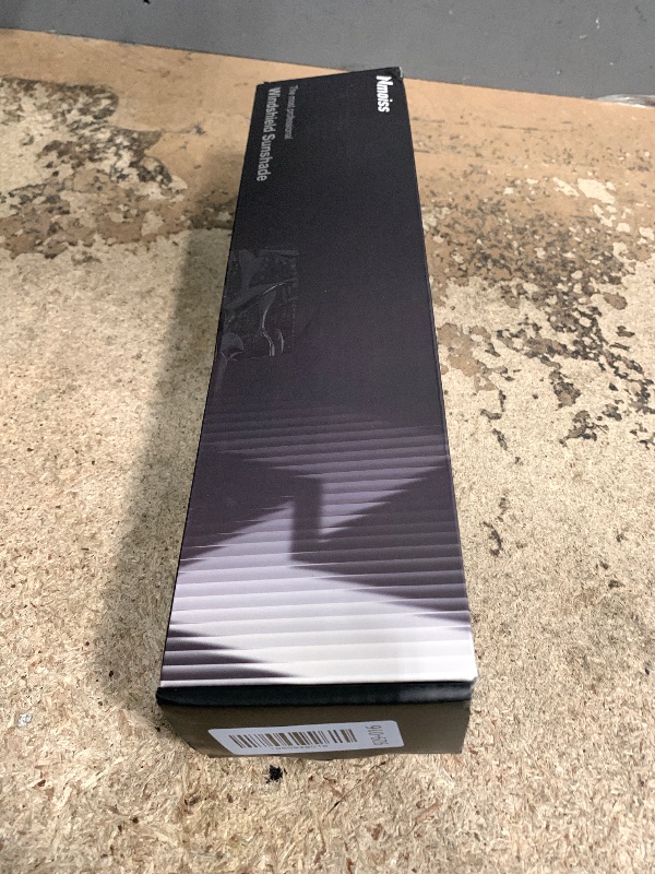 Photo 1 of [Upgraded] Nmoiss Windshield Sun Shade Umbrella - [Vinyl Coating Heat Shield] Protect Car from Sun Rays & Heat Damage Keep Cool and Protect Interior, Spring Structure Edge Medium 56" L x 31" W