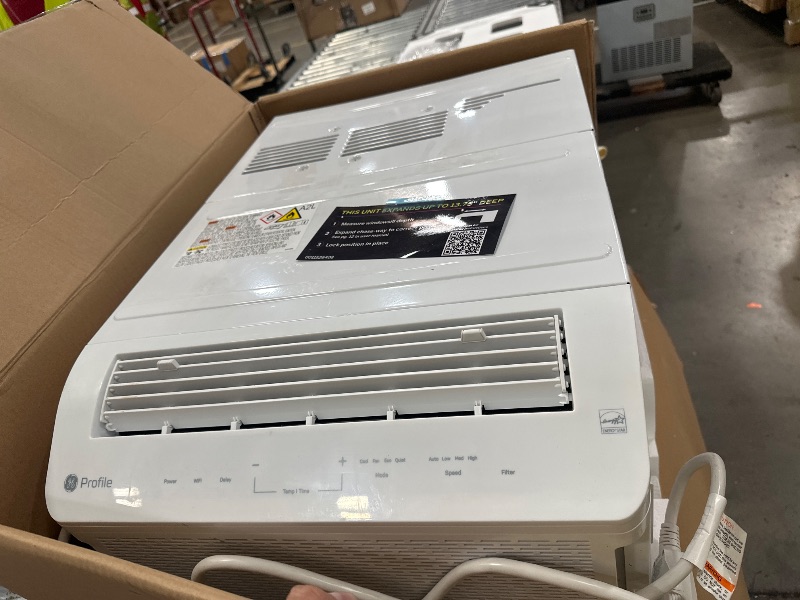 Photo 1 of **POWERS ON BUT DOESNT COOL** GE Profile ClearView Inverter Window Air Conditioner Unit, 12,200 BTU, Energy Efficient Cooling up to 550 sq ft., Ultra Quiet, SMART Home Capable, Includes Remote, White
