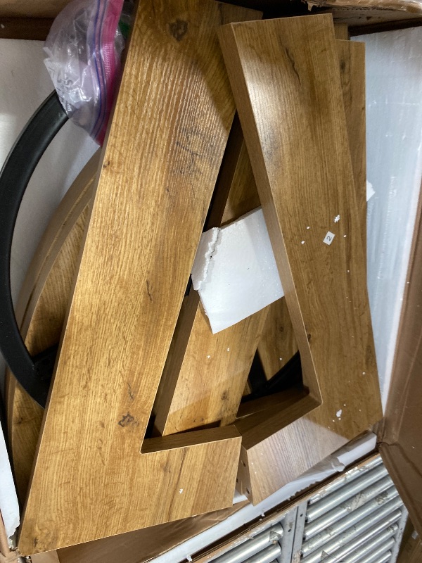 Photo 1 of ***MISSING PARTS***LITTLE TREE Round Dining Table for 4-6 People, 47 Inches Dining Room Table with Wooden Pedestal Base, Modern Dinner Table, Circle Kitchen Tables for Dining Room, Kitchen, Living Room(Table Only)