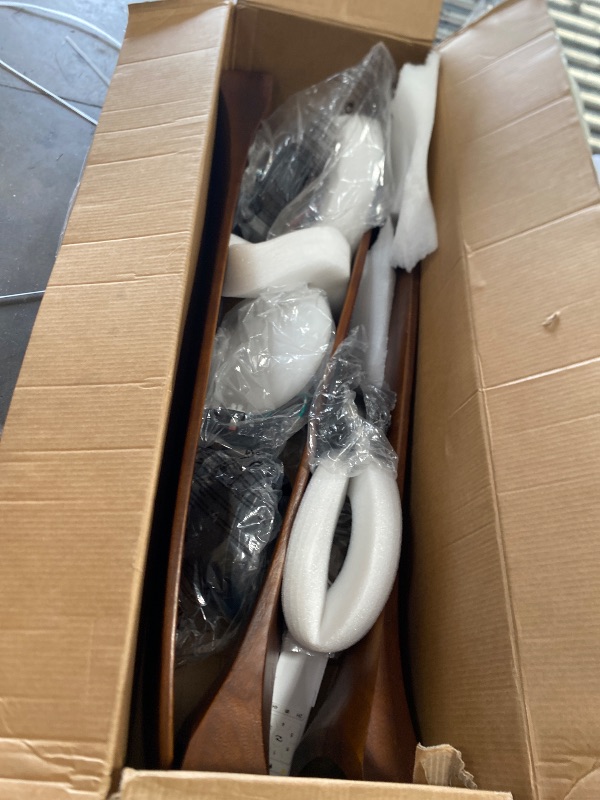 Photo 1 of ****DAMAGED BLADES, PARTS ONLY **** 72" Aluminum Outdoor Ceiling Fan with Light, Industrial-Grade 8 Metal Blade