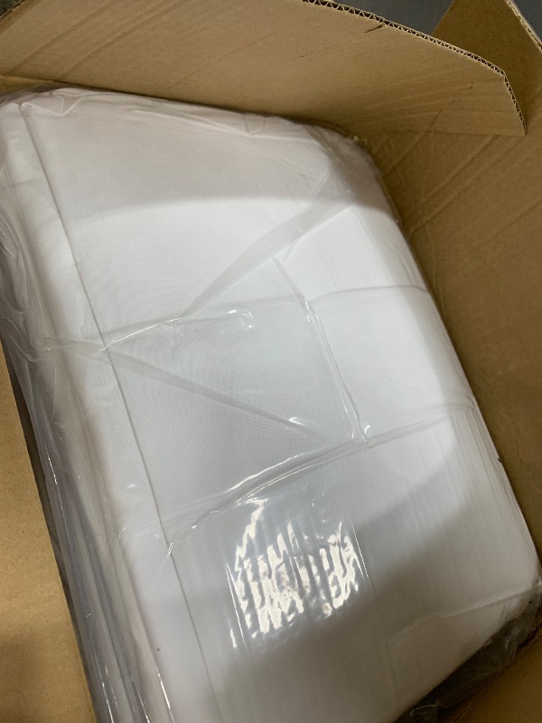 Photo 1 of 10 Pack White Round Tablecloths, 120 Inch Stain Resistant and Wrinkle Polyester Fabric Washable Table Clothes Cover for Kitchen Dining, Wedding, Reception Banquet, Birthday Party, Buffet Restaurant