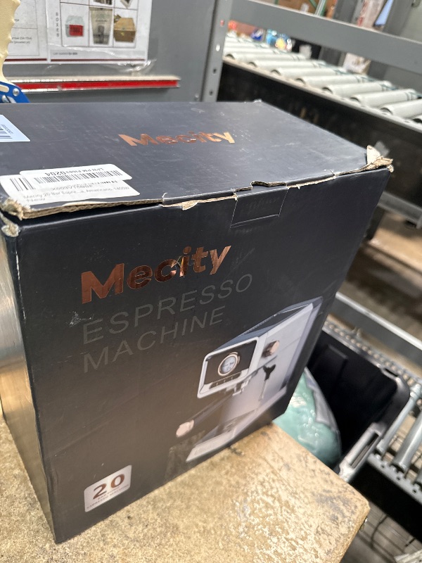 Photo 1 of *** PARTS ONLY *** Mecity 20 Bar Espresso Machine with Milk Frother, Brushed Stainless Steel Shell, 37 fl.Oz Water Reservoir, Coffee Maker For Espresso, Latte, Mocha, Americano. 1400W