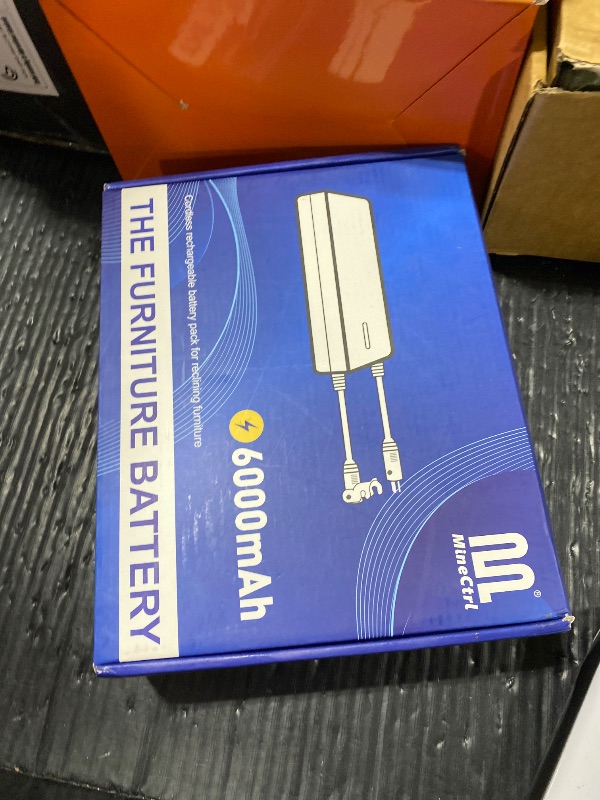 Photo 1 of MineCtrl Universal Battery Pack for Reclining Furniture, 6000mAh Wireless Couch Battery Pack Rechargeable for Power Recliner, Power Sofa, Sectional