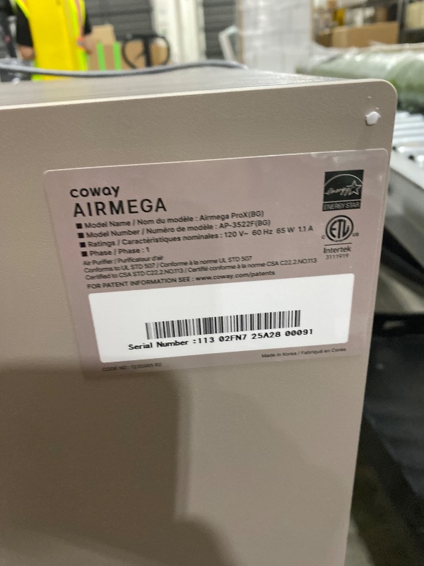 Photo 1 of COWAY Air Purifiers for Large Room Whole Home Up to 4,253ft², 2 Sets of XL Washable Pre-Filters and HEPA Filters for Dual Purification, AQI, Turbo Mode, Timer, Wheels, 5yr Warranty, ProX(B)
