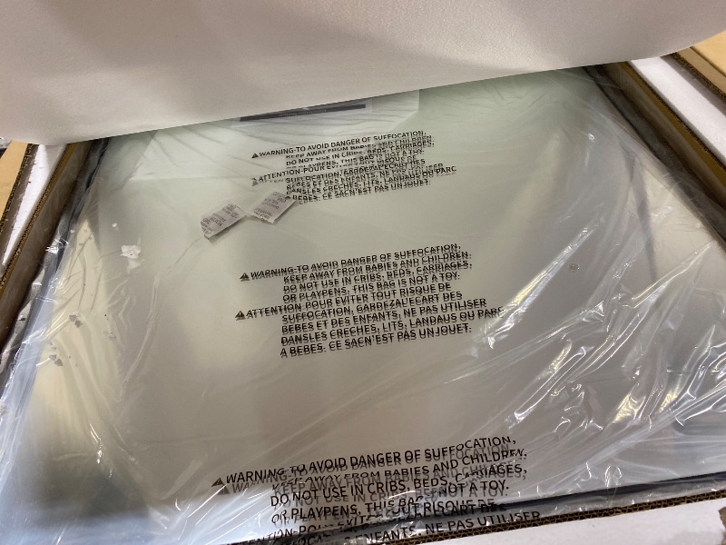 Photo 1 of ANDY STAR Hand-Forged Silver Bathroom Mirrors for Wall, 30x40 Inch Vintage Solid Steel Metal Frame Bathroom Vanity Mirror, Antique Rounded Rectangle Wall Mirror, Hangs Horizontally or Vertically