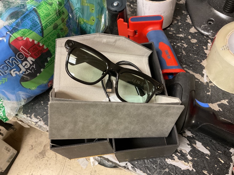 Photo 1 of EnergyPort AI Smart Glasses with Camera & Bluetooth, 8MP 1080P HD Video, Photochromic + Blue Light Lenses, Open-Ear Audio, Voice Assistant, AI Recognition & Translation, Privacy LED, IPX4