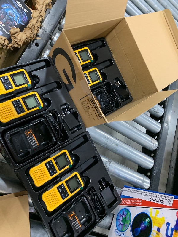 Photo 1 of Gaswei G2pro+ IP67 Waterproof Floating Walkie Talkies Long Range for Adults, Heavy Duty Walkie Talkie with Double PTT,FM Radio,SOS,NOAA Weather,VOX, Two Way Radio Rechargeable Battery(Yellow 6Pack)