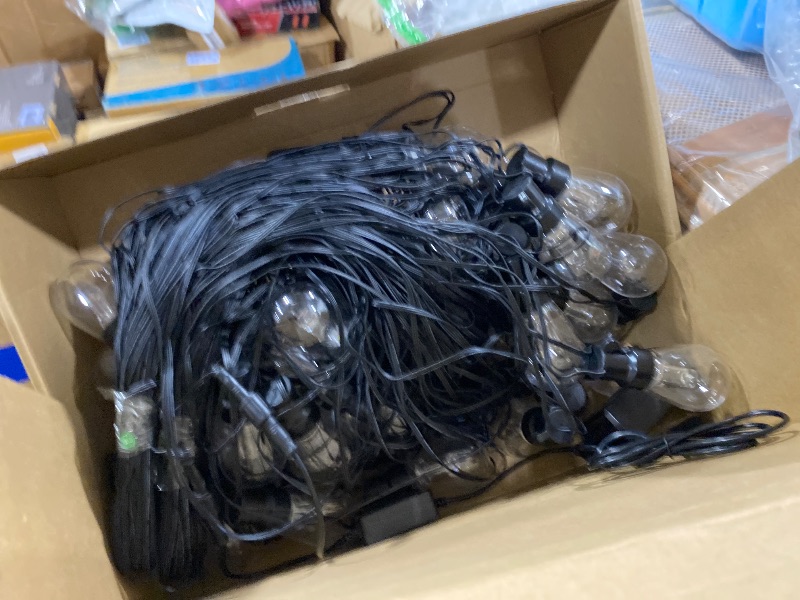 Photo 1 of 300FT RGB+IC Outdoor String Lights, Dimmable Shatterproof LED Bulbs, IP67 Waterproof DreamColor Chasing Lights, Multicolor Dynamic Lighting for Patio Balcony Garden & Outdoor Living Area Decoration