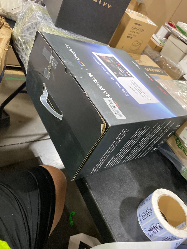 Photo 1 of HAPPRUN 3000 ANSI Lumens Outdoor Projector with Official Google TV