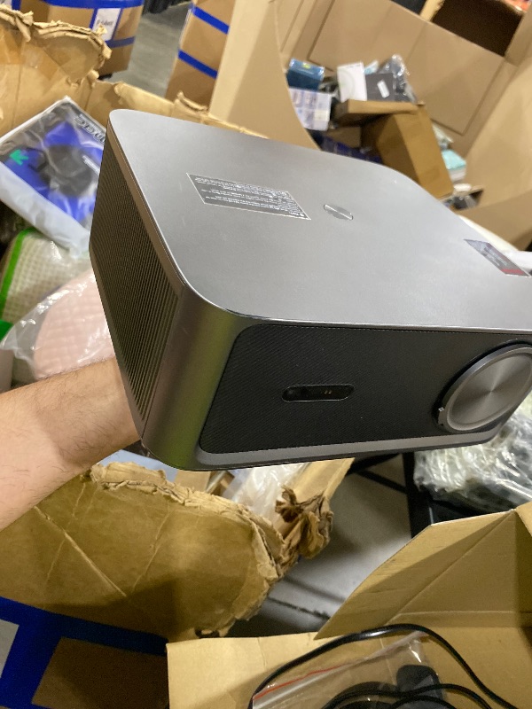 Photo 1 of HAPPRUN 3000 ANSI Lumens Outdoor Projector with Official Google TV