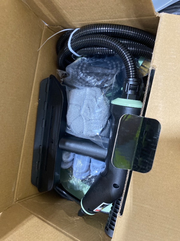 Photo 1 of Steam Cleaner, Portable Steamer for Cleaning with 16pcs Accessories, 6-Level Adjustable and 15s Heat-Up, Handheld Steam Cleaner for Home, Tile, Dirt, Grout, Grease, Car Detailing