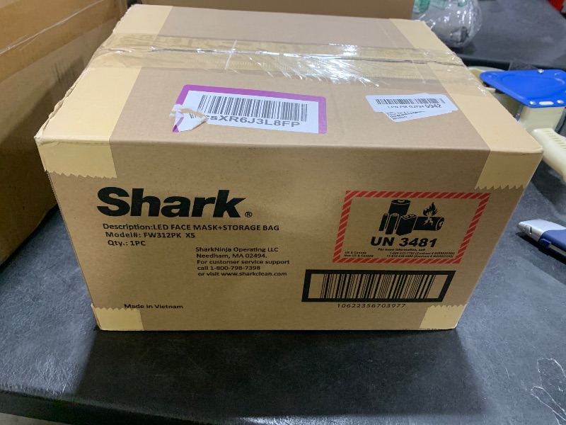 Photo 1 of Shark CryoGlow LED Face Mask with Under-Eye Cooling, Anti-Ageing & Blemish Repair, Red & Blue LED, Infrared Light Therapy, USB-C, Remote Control, Storage Bag, Adjustable Straps, Rose Glow, FW312PK