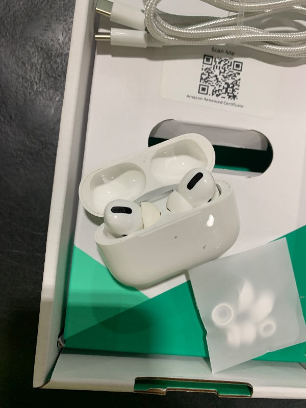 Photo 1 of Apple AirPods Pro (2nd Generation) with MagSafe Charging Case (USB-C) (Renewed Premium)