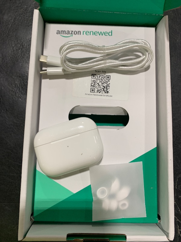 Photo 1 of Apple AirPods Pro (2nd Generation) with MagSafe Charging Case (USB-C) (Renewed Premium)