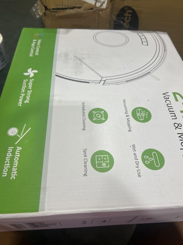 View 2 of UMMUND Robot Vacuum and Mop Combo, 8000Pa Strong Suction 2 in 1 Vacuum Robot with Mopping, with Schedule, Wi-Fi/App/Remote, Self-Charging, Slim, Ideal for Hard Floor, Pet Hair, Low-Pile Carpet