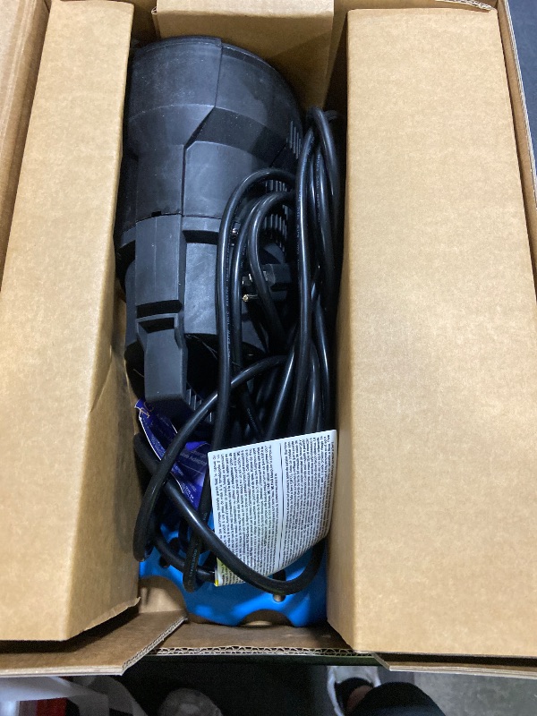 Photo 1 of Acquaer 1/4 HP Automatic Swimming Pool Cover Pump, 2250 GPH Submersible Sump Pump with 3/4” Check Valve Adapter & 25ft Power Cord, Water Removal for Pool, Hot Tubs, Rooftops, Water Beds and more