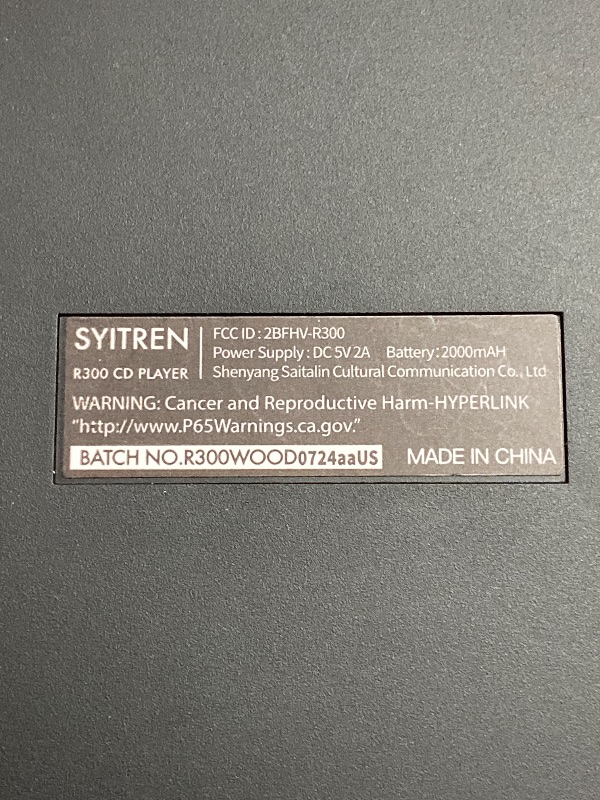 Photo 1 of syitren R300 Retro CD Player,Portable Bluetooth,No Speaker,SPDIF Out,Brown