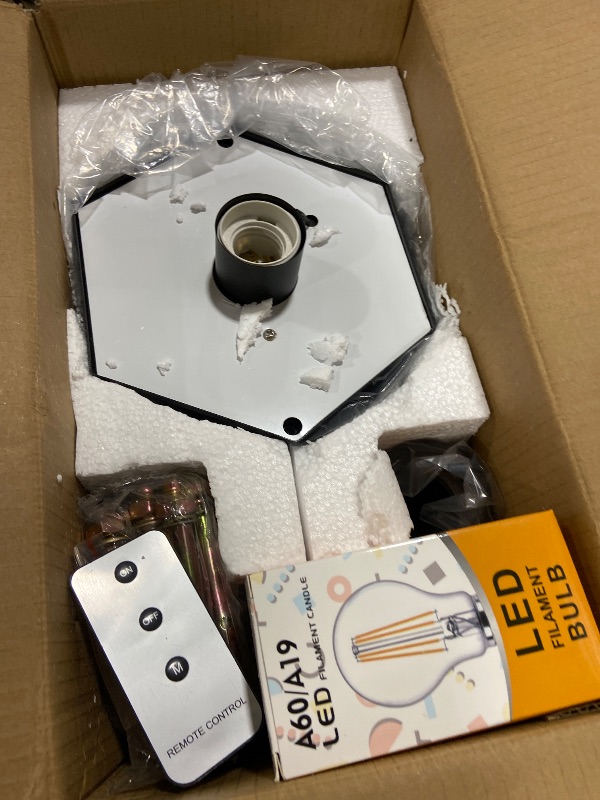 View 3 of Kaqur 79" Solar Lamp Post Light with Pole, 3CCT, Dusk to Dawn, Remote