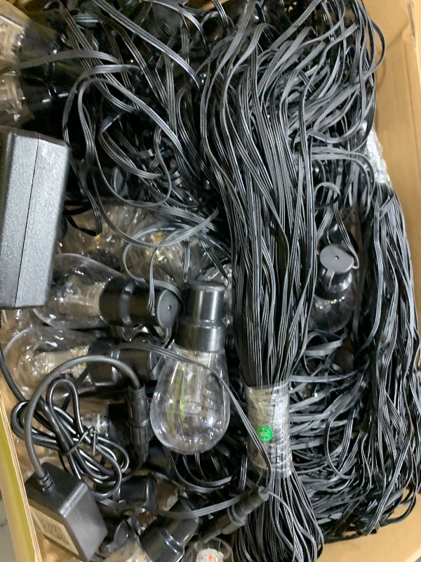 Photo 1 of AILBTON RGB+IC 400FT Outdoor String Lights Bulbs IP67 Waterproof LED Color Changing Smart App Hanging Shatterproof Light with Remote Controller for Outside, Patio, Backyard, Garden, Party