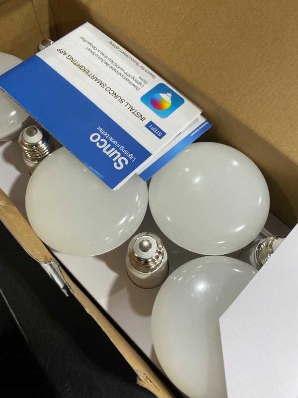 Photo 1 of Sunco BR30 Alexa Smart Flood Light Bulb, Color Changing LED Recessed WiFi Bulb 8W, RGB CW, Dimmable, 650 LM, Compatible with Alexa & Google Assistant, E26 Base, No Hub Required, 10 Pack
