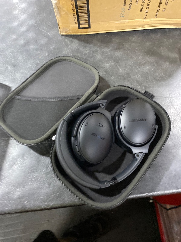 View 2 of Bose QuietComfort Headphones - Wireless Bluetooth Headphones, Active Over Ear Noise Cancelling and Mic, USB-C Charging, Deep Bass, Up to 24 Hours of Playtime, Black