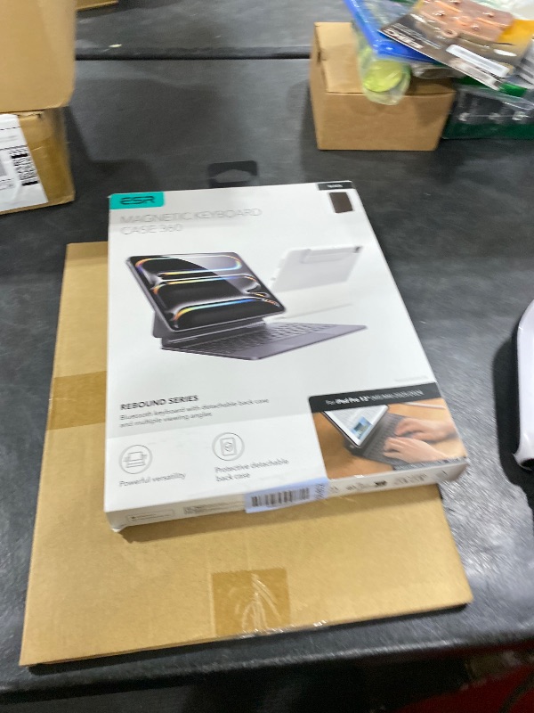 Photo 1 of ESR [Upgraded] iPad Pro 13 Inch Case with Keyboard (M5/M4, 2025/2024), iPad Pro 13 Keyboard Case with Magnetic Stand, Portrait/Raised Modes for iPad Pro 13, Removable, Rebound 360 Series, Black