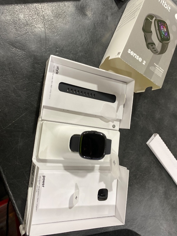 Photo 1 of Fitbit Sense 2 Health and Fitness Smartwatch - Shadow Grey/Graphite