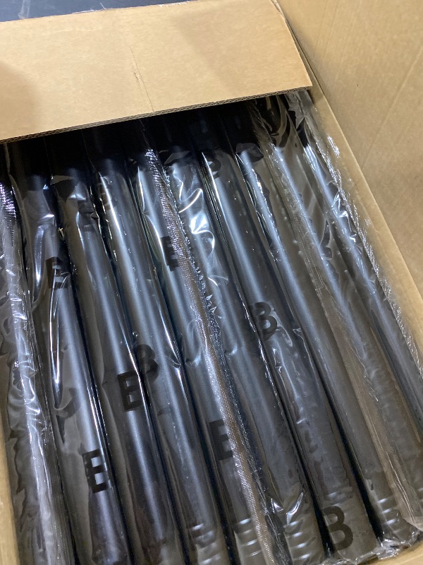 Photo 1 of SUNALLY Room Divider Tension Curtain Rod, 32-200in(W) Wall Divider, Black