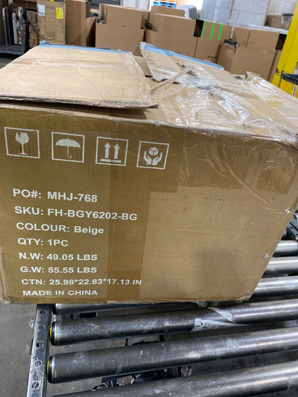 Photo 1 of DUMOS Big and Tall Home Office Desk Chair, Ergonomic Executive Chair with Footrest, Computer Gaming Chairs with High Back Reclining, Adjustable Armrests and Comfy Lumbar Support, PU Leather, White